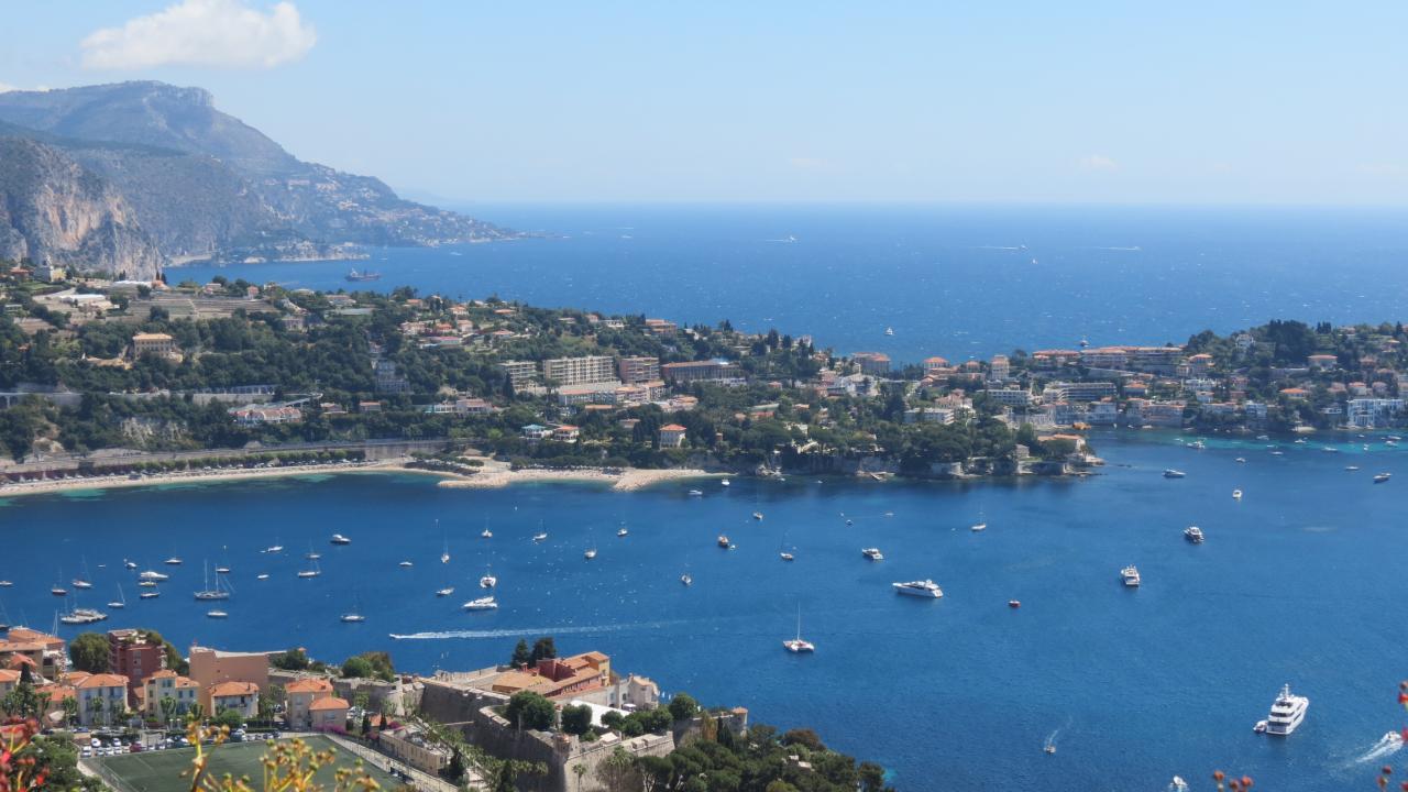 VILLEFRANCHE SUR MER VUE DU FORT DU MONT ALBAN  